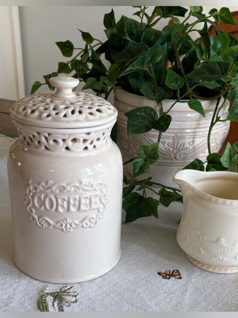 Ceramic Coffee Canister California Pantry Vintage